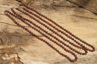 Polished Red Tigers Eye Bead Necklaces - Sold Per Item - From South Africa - Toprock Gemstones and Minerals