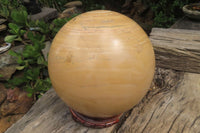 Polished Banded Aragonite Sphere x 1 From Namibia - Toprock Gemstones and Minerals