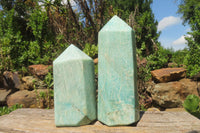 Polished Amazonite Points x 2 From Madagascar - Toprock Gemstones and Minerals