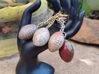 Hand Made Polychrome Jasper Keyring - sold per item - From Madagascar - Toprock Gemstones and Minerals