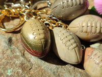 Hand Made Polychrome Jasper Keyring - sold per item - From Madagascar - Toprock Gemstones and Minerals