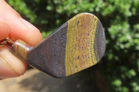 Hand Made Banded Tiger Iron Golf Club Jasper Keyrings - sold per item - From South Africa - Toprock Gemstones and Minerals
