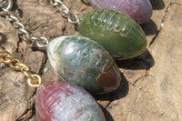 Hand Made Fancy Jasper Keyrings - Sold Per Item - From Madagascar - Toprock Gemstones and Minerals