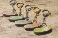 Hand Made Unakite Golf Putter Keyring - Sold Per Item - From South Africa - Toprock Gemstones and Minerals