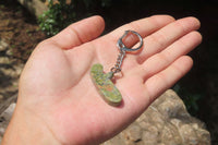 Hand Made Unakite Golf Putter Keyring - Sold Per Item - From South Africa - Toprock Gemstones and Minerals