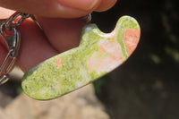 Hand Made Unakite Golf Putter Keyring - Sold Per Item - From South Africa - Toprock Gemstones and Minerals