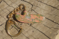 Hand Made Unakite Golf Putter Keyring - Sold Per Item - From South Africa - Toprock Gemstones and Minerals