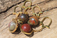 Hand Made Fancy Jasper Keyrings - Sold Per Item - From South Africa - Toprock Gemstones and Minerals