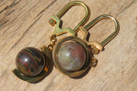 Hand Made Fancy Jasper Keyrings - Sold Per Item - From South Africa - Toprock Gemstones and Minerals