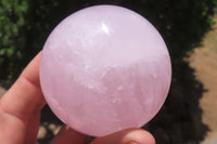 Polished Rose Quartz Spheres x 3 From Ambatondrazaka, Madagascar - Toprock Gemstones and Minerals