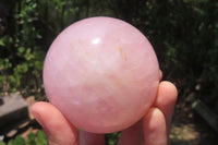 Polished Rose Quartz Spheres x 3 From Ambatondrazaka, Madagascar - Toprock Gemstones and Minerals