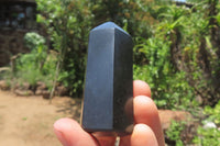 Polished Black Basalt Points x 12 From Antsirabe, Madagascar - Toprock Gemstones and Minerals