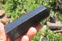 Polished Black Basalt Points x 12 From Antsirabe, Madagascar - Toprock Gemstones and Minerals