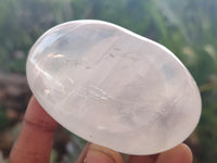 Polished Girasol Pearl Quartz Palm Stones x 6 From Madagascar - Toprock Gemstones and Minerals