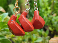 Polished Red Jasper Golf Driver Keyring - Sold Per Item - From South Africa - Toprock Gemstones and Minerals