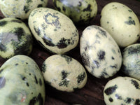 Polished Leopard Stone Gemstone Eggs x 12 From Zimbabwe - Toprock Gemstones and Minerals