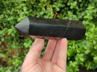 Polished Black Basalt Points x 3 From Antsirabe, Madagascar - Toprock Gemstones and Minerals