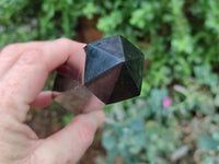 Polished Black Basalt Points x 3 From Antsirabe, Madagascar - Toprock Gemstones and Minerals