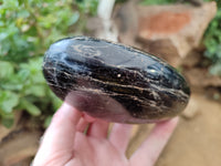 Polished Schorl Black Tourmaline Standing Free Forms x 3 From Madagascar - Toprock Gemstones and Minerals
