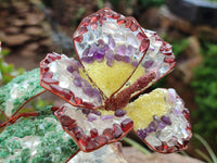 Hand Made Mixed Gemstone Bouquet of Lillies - sold per piece - From South Africa - Toprock Gemstones and Minerals