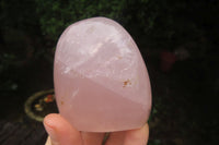 Polished Rose Quartz Standing Free Forms x 6 From Madagascar - Toprock Gemstones and Minerals