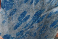 Polished Blue Spinel Spotted Quartz Standing Free Form x 1 From Madagascar - Toprock Gemstones and Minerals