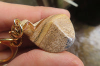 Polished Picture Stone Driver Golf Club Keyring - Sold Per Item - From Namibia - Toprock Gemstones and Minerals