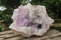 Natural Jacaranda Amethyst Quartz Clusters x 2 from Mumbwa, Zambia - Toprock Gemstones and Minerals