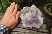 Natural Jacaranda Amethyst Quartz Clusters x 2 from Mumbwa, Zambia - Toprock Gemstones and Minerals