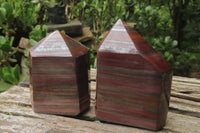 Polished Tiger Iron Jasper Points x 4 From South Africa - Toprock Gemstones and Minerals
