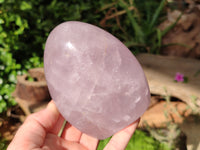 Polished Rose Quartz Standing Free Forms x 2 From Madagascar - Toprock Gemstones and Minerals
