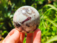 Polished Rubellite Pink Tourmaline Spheres x 4 From Ambatondrazaka, Madagascar - Toprock Gemstones and Minerals