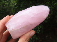 Polished Rose Quartz Standing Free Forms x 3 From Madagascar - Toprock Gemstones and Minerals