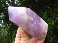 Polished Chevron Amethyst Points x 2 From Madagascar - Toprock Gemstones and Minerals