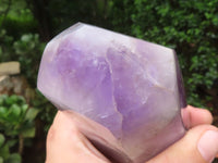 Polished Chevron Amethyst Points x 2 From Madagascar - Toprock Gemstones and Minerals