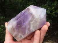 Polished Chevron Amethyst Points x 2 From Madagascar - Toprock Gemstones and Minerals
