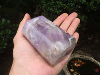 Polished Chevron Amethyst Points x 2 From Madagascar - Toprock Gemstones and Minerals