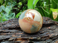 Polished Polychrome Jasper Spheres x 2 From Mahajanga, Madagascar - Toprock Gemstones and Minerals
