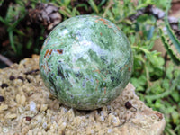 Polished Chrysoprase Spheres x 3 From Madagascar - Toprock Gemstones and Minerals