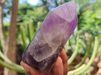 Polished Chevron Amethyst Points x 6 From Madagascar - Toprock Gemstones and Minerals