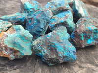 Natural Shattuckite with Chrysocolla and Malachite x 12 from Kaokoveld, Namibia - Toprock Gemstones and Minerals