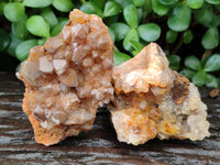Natural Limonite Quartz Clusters x 12 From Solwezi, Zambia - Toprock Gemstones and Minerals
