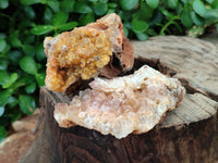 Natural Limonite Quartz Clusters x 12 From Solwezi, Zambia - Toprock Gemstones and Minerals