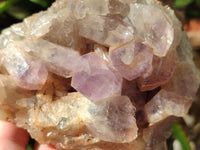 Natural Jacaranda Amethyst Quartz Clusters x 2 from Mumbwa, Zambia - Toprock Gemstones and Minerals