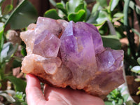 Natural Jacaranda Amethyst Quartz Clusters x 2 from Mumbwa, Zambia - Toprock Gemstones and Minerals
