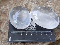 Polished Girasol Pearl Quartz Palm Stones x 12 From Madagascar - Toprock Gemstones and Minerals