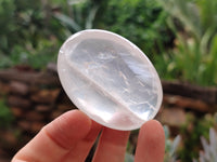 Polished Girasol Pearl Quartz Palm Stones x 12 From Madagascar - Toprock Gemstones and Minerals