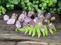 Polished Smokey Amethyst Window Quartz Points x 20 From Akansobe, Madagascar - Toprock Gemstones and Minerals