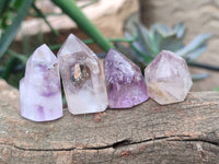 Polished Smokey Amethyst Window Quartz Points x 20 From Akansobe, Madagascar - Toprock Gemstones and Minerals