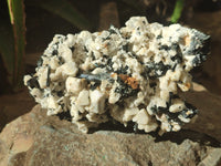 Natural Schorl Black Tourmaline Specimens x 2 From Erongo, Namibia - Toprock Gemstones and Minerals